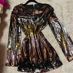 Marciano Multicolor Sequin Dress
